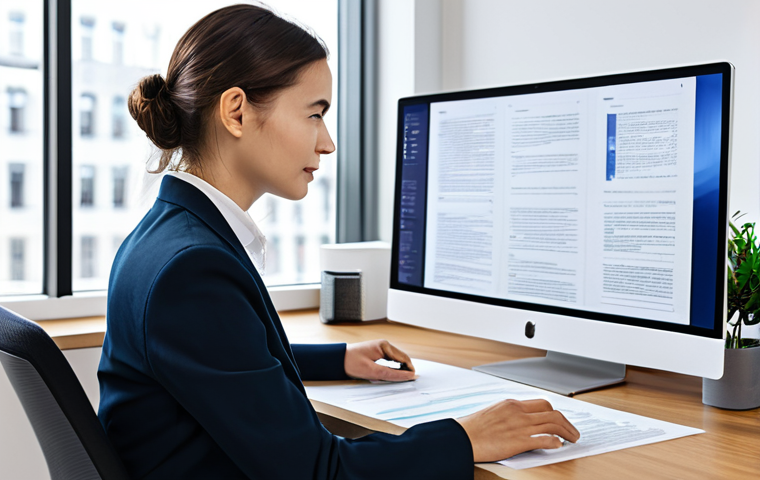 The Translator and the AI Assistant**

"A professional translator, fully clothed in business casual attire, working at a bright desk in a modern office. On the screen is a document being translated with AI assistance. The translator is reviewing the AI's work with a thoughtful expression. Background shows a clean and organized workspace with books and reference materials. Safe for work, appropriate content, professional setting, perfect anatomy, correct proportions, well-formed hands, natural pose, modest clothing."

**